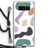 Memphis Shapes: Samsung Galaxy Note 8 Transparant Hoesje met koord