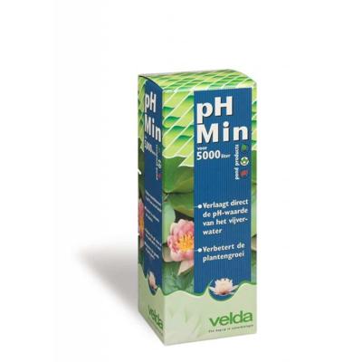 Velda pH Min 500ml - Voor Evenwichtige Vijver pH & Gezonde Plantengroei, Geschikt voor 5000L