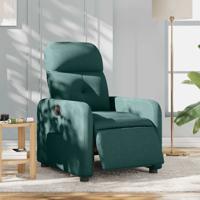 Fauteuil verstelbaar elektrisch stof donkergroen