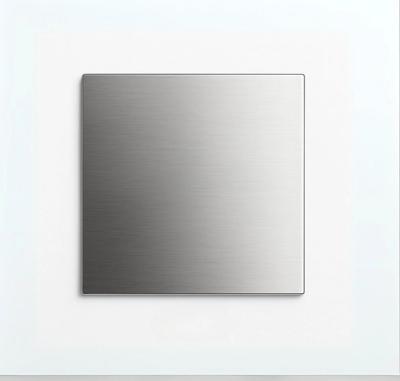 RVS vierkante plaat 15x15x3mm (set van 2 stuks)