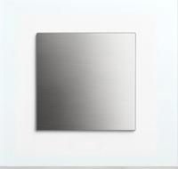 RVS vierkante plaat 15x15x3mm (set van 2 stuks)