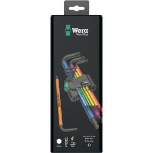 Wera 950 Spkl9 Hex-plus Hex Key Set Set van l-vormige inbussleutels Metrisch/imperiaal 9 stuk(s)