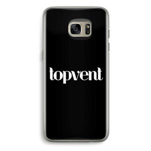 Topvent Zwart: Samsung Galaxy S7 Edge Transparant Hoesje