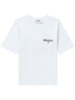 MSGM t-shirt à logo imprimé - Blanc