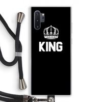 King zwart: Samsung Galaxy Note 10 Plus Transparant Hoesje met koord