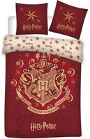 Harry Potter - Hogwarts Red 1 Persoons Dekbedovertrek (140cm x 200cm)