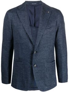 Tagliatore blazer boutonné à revers crantés - Bleu