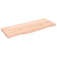 Wandschap 100x40x4 cm onbehandeld massief eikenhout