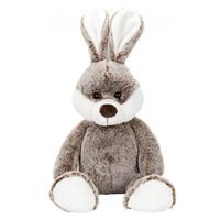 Speelgoed knuffel konijn/haasje bruin 22 cm - thumbnail