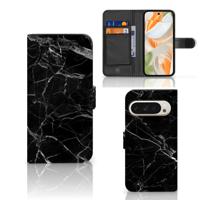 Google Pixel 9 | 9 Pro | Bookcase | Marmer Zwart - Origineel Cadeau Vader