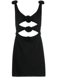 Magda Butrym robe longue à appliqués fleurs - Noir