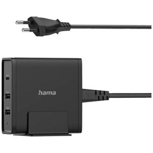 Hama USB-laadstation 65 W Binnen Uitgangsstroom (max.) 3000 mA Aantal uitgangen: 3 x USB-A, USB-C