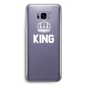 King zwart: Samsung Galaxy S8 Plus Transparant Hoesje