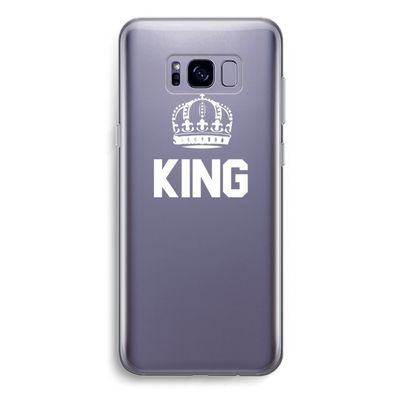 King zwart: Samsung Galaxy S8 Plus Transparant Hoesje