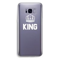 King zwart: Samsung Galaxy S8 Plus Transparant Hoesje