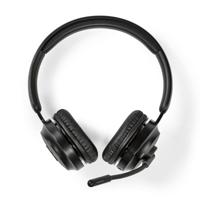 Nedis CHSTB310BK hoofdtelefoon/headset Draadloos Hoofdband Muziek USB Type-C Bluetooth Zwart - thumbnail