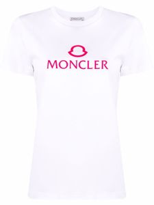 Moncler t-shirt à logo imprimé - Blanc