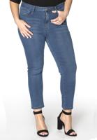 Yoek Jeans met rits | Indigo | Maat 44