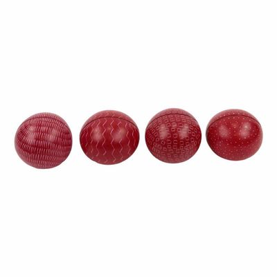 Zeepsteen Kaarthouder Ronde Ballen Rood Assorti