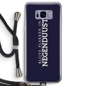 Blijve plakken in Negenduust: Samsung Galaxy S8 Transparant Hoesje met koord