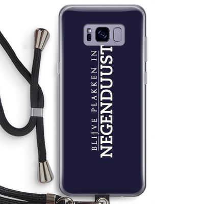Blijve plakken in Negenduust: Samsung Galaxy S8 Transparant Hoesje met koord