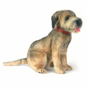 Hansa pluche Border Terrier - honden knuffel - 44 cm - huisdier knuffel