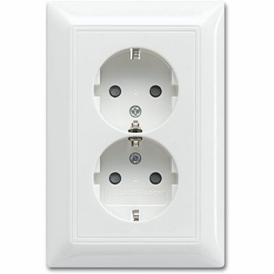 Busch-jaeger dubbel stopcontact inbouw 2-voudig kv SI-B 20 02 eujb 914