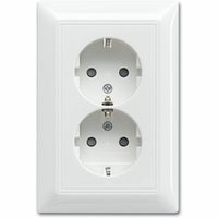Busch-jaeger dubbel stopcontact inbouw 2-voudig kv SI-B 20 02 eujb 914