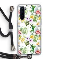 Gele kuif: OnePlus Nord Transparant Hoesje met koord