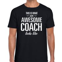 Awesome Coach cadeau t-shirt zwart heren 2XL  -