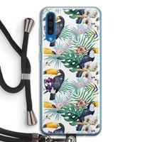 Tukans: Samsung Galaxy A50 Transparant Hoesje met koord