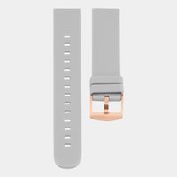 OOZOO STRAP417.20 Horlogeband rubber steengrijs-rosekleurig 20 mm