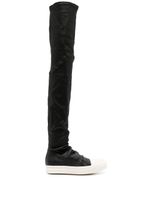 Rick Owens baskets-cuissardes en cuir - Noir - thumbnail