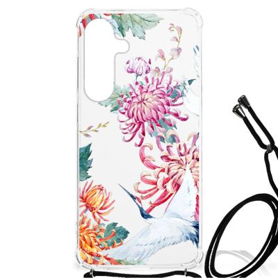 Samsung Galaxy S24 Plus Case Anti-shock Bird Flowers Samsung Galaxy S24 Plus Case Anti-shock Bird Flowers