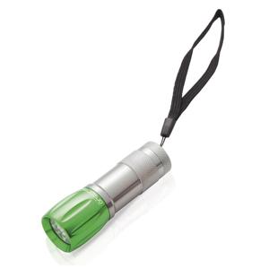 Survival zaklamp LED - groen - compact - preppen/outdoor/kamperen