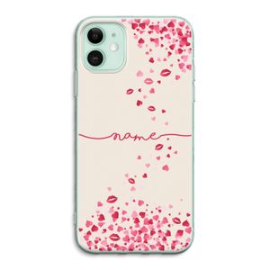 Hartjes en kusjes: iPhone 11 Transparant Hoesje