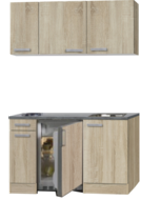 kitchenette 130 houtnerf incl koelkast en e-kookplaat RAI-3322