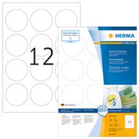 Etiket HERMA 4477 rond 60mm verwijderbaar wit 1200 etiketten - thumbnail