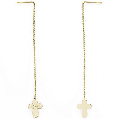 Dames oorbellen Amen CROCE GOLD Sterling zilver 925