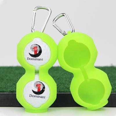2 stks Golf siliconen dubbele-Ball beschermende Sleeve (groen)
