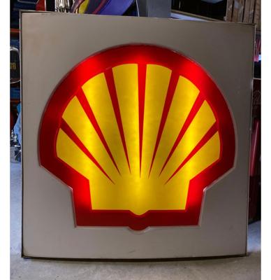 Shell Groot Verlicht Reclamebord - Origineel - 190 x 185cm