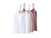 esmara Set van 3 dames spaghettitops (Roze/wit, XL (48/50))