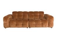 Bankstel Hackman 3-Seater Velours Cognac
