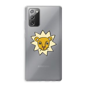 Kleine leeuw: Samsung Galaxy Note 20 / Note 20 5G Transparant Hoesje