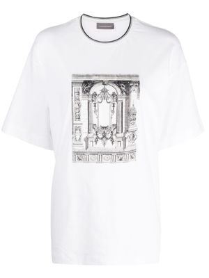 Lorena Antoniazzi T-shirt met print - Wit Lorena Antoniazzi T-shirt met print - Wit