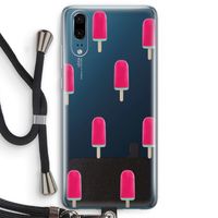 Waterijsje: Huawei P20 Transparant Hoesje met koord