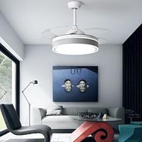 led-plafondventilatoren 108 cm 1-lichts dimbaar geschilderde afwerkingen metaal acryl moderne Scandinavische stijl slaapkamer eetkamer alleen dimbaar met afstandsbediening Lightinthebox