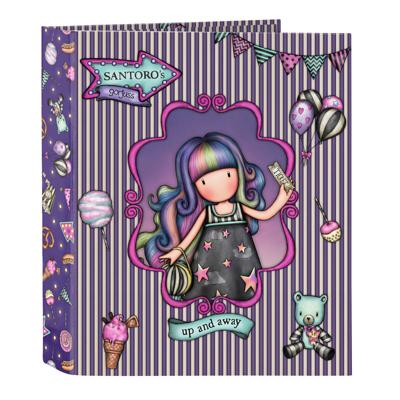 Ringmap Gorjuss Up and away Paars A4 27 x 33 x 6 cm