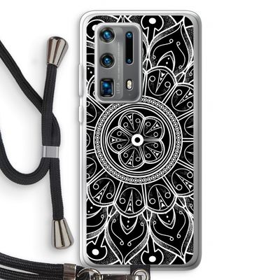 Roses Are Red: Huawei P40 Pro Plus Transparant Hoesje met koord