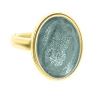 Qoss Ring Diede Groen | Goud Qoss Ring Diede Groen | Goud